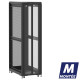 Baie de brassage 42U 600x1000x2074mm (LxPxH) 500kg, Porte avant en verre double / Porte arrière nid d'abeille, Sans panneaux latéraux
