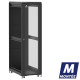 Baie de brassage 42U 600x1000x2074mm (LxPxH) 500kg, Porte avant en verre / Porte arrière panneau plein, Sans panneaux latéraux