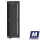 Baie de brassage 42U 600x400mm (LxPxH) 500kg, Porte avant en verre / Porte arrière panneau plein, Sans panneaux latéraux