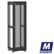 Baie de brassage 42U 600x600x2074mm (LxPxH) 500kg, Porte avant nid d'abeille / Sans porte arrière, Sans panneaux latéraux