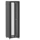 Baie de brassage 42U 600x600x2074mm (LxPxH) 500kg, Porte avant en verre double / Sans porte arrière