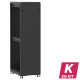 En kit - Baie de brassage 42U 600x800x2074mm (LxPxH) 500kg, Porte avant et arrière panneau plein, Sans panneaux latéraux