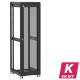 En kit - Baie de brassage 42U 600x800x2074mm (LxPxH) 500kg, Porte avant nid d'abeille / Sans porte arrière, Sans panneaux latéraux