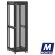 Baie de brassage 42U 600x800x2074mm (LxPxH) 500kg, Porte avant nid d'abeille / Sans porte arrière, Sans panneaux latéraux