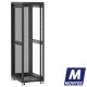 Baie de brassage 42U 600x800x2074mm (LxPxH) 500kg, Sans porte avant / Porte arrière nid d'abeille, Sans panneaux latéraux