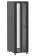 Baie de brassage 42U 600x800x2074mm (LxPxH) 500kg, Porte avant en verre double / Sans porte arrière