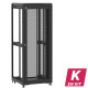 En kit - Baie de brassage 42U 800x800x2074mm (LxPxH) 500kg, Porte avant nid d'abeille / Sans porte arrière, Sans panneaux latéraux