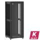 En kit - Baie de brassage 42U 800x800x2074mm (LxPxH) 500kg, Porte avant en verre / Porte arrière panneau plein, Sans panneaux latéraux
