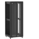 En kit - Baie de brassage 42U 800x800x2074mm (LxPxH) 500kg, Porte avant en verre double / Porte arrière panneau plein, Sans panneaux latéraux