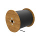 CABLE 1x4P S/FTP CAT7 10 GBITS GAINE PE 900MHz POUR EXTERIEUR NOIR