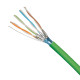 Câble réseau cuivre en couronne cat 6a FFTP LS0H 10 GBit 100 Ohms AWG23 Platine Réseaux, Paires : 1x4, 90m