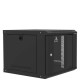 Coffret mural 9U Monté Porte en verre 600x600x450 Ligne 60