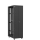 En kit - Baie serveur 42U 600x1000x2060mm (LxPxH) 800kg, Porte avant double pleine / Porte arrière double nid d'abeille, Sans panneaux latéraux