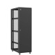 Baie serveur 42U 600x1000x2060mm (LxPxH) 800kg, Porte avant pleine / Porte arrière en verre, Sans panneaux latéraux