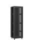 En kit - Baie serveur 42U 600x600x2060mm (LxPxH) 800kg, Porte avant double nid d'abeille / Porte arrière double pleine, Sans panneaux latéraux