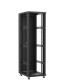 Baie serveur 42U 600x800x2060mm (LxPxH) 800kg, Sans porte avant / Porte arrière double pleine, Sans panneaux latéraux