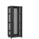 En kit - Baie serveur 42U 800x600x2060mm (LxPxH) 800kg, Sans porte avant / Porte arrière double nid d'abeille, Sans panneaux latéraux