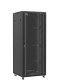 Baie serveur 42U 800x800x2060mm (LxPxH) 800kg, Porte avant en verre / Porte arrière double pleine