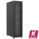 En kit - Baie serveur 47U 600x1200x2283mm (LxPxH) 800kg, Porte avant nid d'abeille / Sans porte arrière