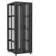 Baie serveur 47U 800x100x2283mm (LxPxH) 800kg, Porte avant en verre double / Porte arrière en verre, Sans panneaux latéraux