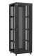 Baie serveur 47U 800x800x2283mm (LxPxH) 800kg, Porte avant nid d'abeille / Porte arrière double nid d'abeille, Sans panneaux latéraux