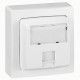 Prise RJ45 Catégorie 6 FTP - Appareillage Saillie Complet, Blanc - Legrand 086047