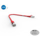 Cordon RJ45 cat 6 surmoulé FUTP 100 Ohms LSOH, 0,3m, rouge