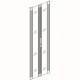 Porte saloon en verre, Hauteur : 47U, Largeur : 800