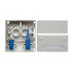 Prise terminale FTTX PTO-DTIO 2 ports pour traversées de cloison SC simplex / LC duplex