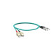 Jarretière optique multimode OM3 50/125 duplex FC/SC, Longueur : 1m