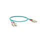 Jarretière optique multimode OM4 50/125 duplex SC/SC, Longueur : 1m