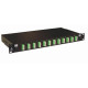 Tiroir optique 19'' avec 12 LC APC quad monomode vert/ kit management