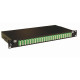 Tiroir optique 19'' avec 24 LC APC quad monomode vert/ kit management