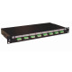 Tiroir optique 19'' avec 8 LC APC quad monomode vert/ kit management