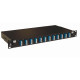 Tiroir optique 19'' avec 12 LC quad monomode bleu/ kit management - 88901