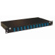 Tiroir optique 19'' avec 12 SC duplex monomode bleu/ kit management