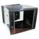 Coffret mural 6U pivotant monté, Porte en verre, 600X600 LxPxH (mm)