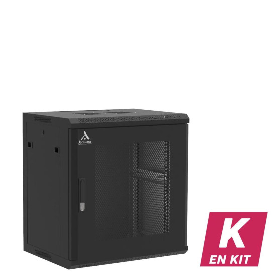 Coffret mural 12U en kit, Porte nid d'abeille, 600X450X635 LxPxH (mm) main product photo
