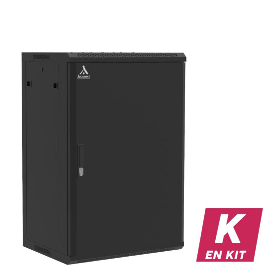 Coffret mural 18U en kit, Porte pleine, 600X450X901 LxPxH (mm) main product photo