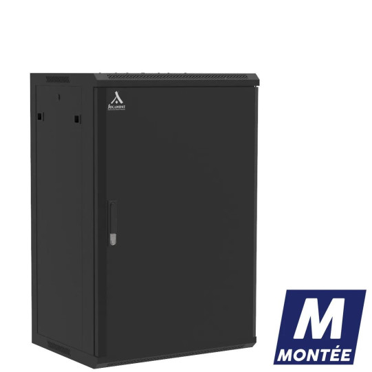 Coffret mural 18U monté, Porte pleine, 600X450X901 LxPxH (mm) main product photo
