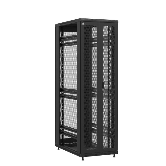 Baie en kit Ligne 1200 42U 600x1000mm, porte avant : Double Nid d'Abeille, porte arrière : Simple Nid d'Abeille, sans panneaux latéraux main product photo