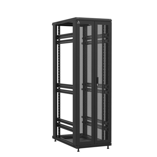 Baie en kit Ligne 1200 42U 600x1000mm, porte avant : Double Nid d'Abeille, porte arrière : Sans Porte, sans panneaux latéraux main product photo