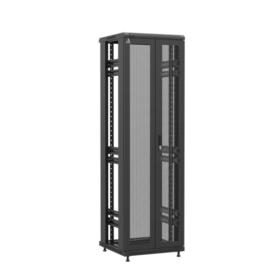 Baie en kit Ligne 1200 42U 600x600mm, porte avant : Double Nid d'Abeille, porte arrière : Sans Porte, sans panneaux latéraux main product photo