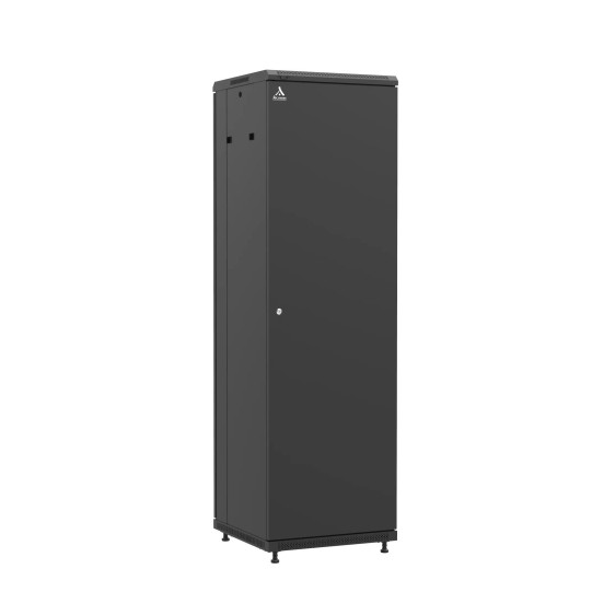 Baie en kit Ligne 1200 42U 600x600mm, porte avant : Simple Pleine, porte arrière : Double Nid d'Abeille, avec panneaux latéraux main product photo