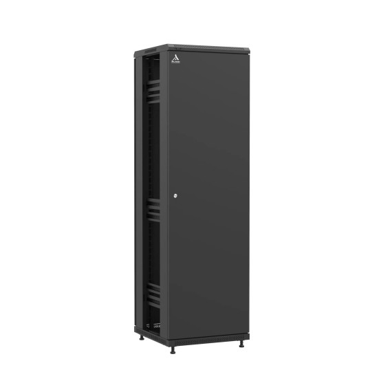 Baie en kit Ligne 1200 42U 600x600mm, porte avant : Simple Pleine, porte arrière : Double Pleine, sans panneaux latéraux main product photo