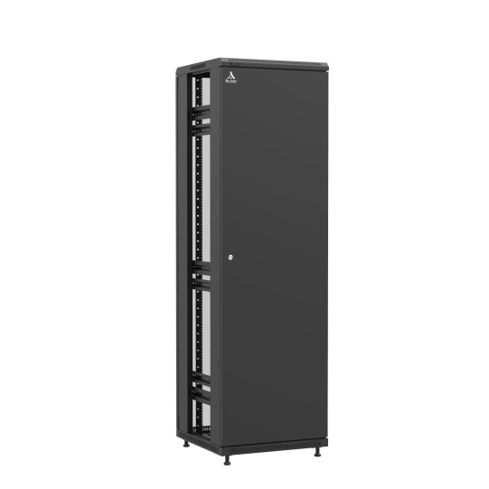 Baie en kit Ligne 1200 42U 600x600mm, porte avant : Simple Pleine, porte arrière : Simple Verre, sans panneaux latéraux main product photo