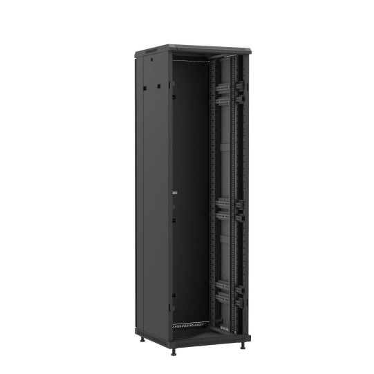 Baie en kit Ligne 1200 42U 600x600mm, porte avant : Sans Porte, porte arrière : Double Pleine, avec panneaux latéraux main product photo