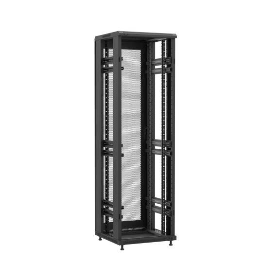 Baie montée Ligne 1200 42U 600x600mm, porte avant : Sans Porte, porte arrière : Simple Nid d'Abeille, sans panneaux latéraux main product photo