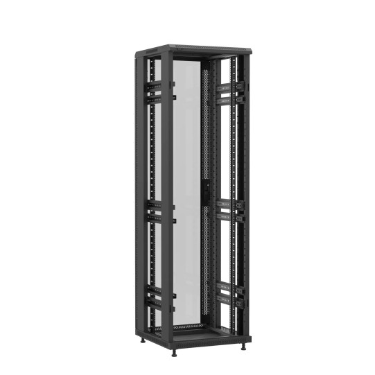 Baie montée Ligne 1200 42U 600x600mm, porte avant : Sans Porte, porte arrière : Simple Verre, sans panneaux latéraux main product photo