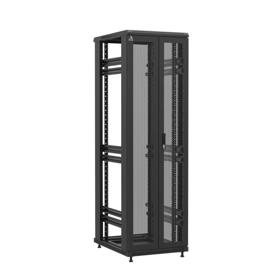 Baie en kit Ligne 1200 42U 600x800mm, porte avant : Double Nid d'Abeille, porte arrière : Sans Porte, sans panneaux latéraux main product photo